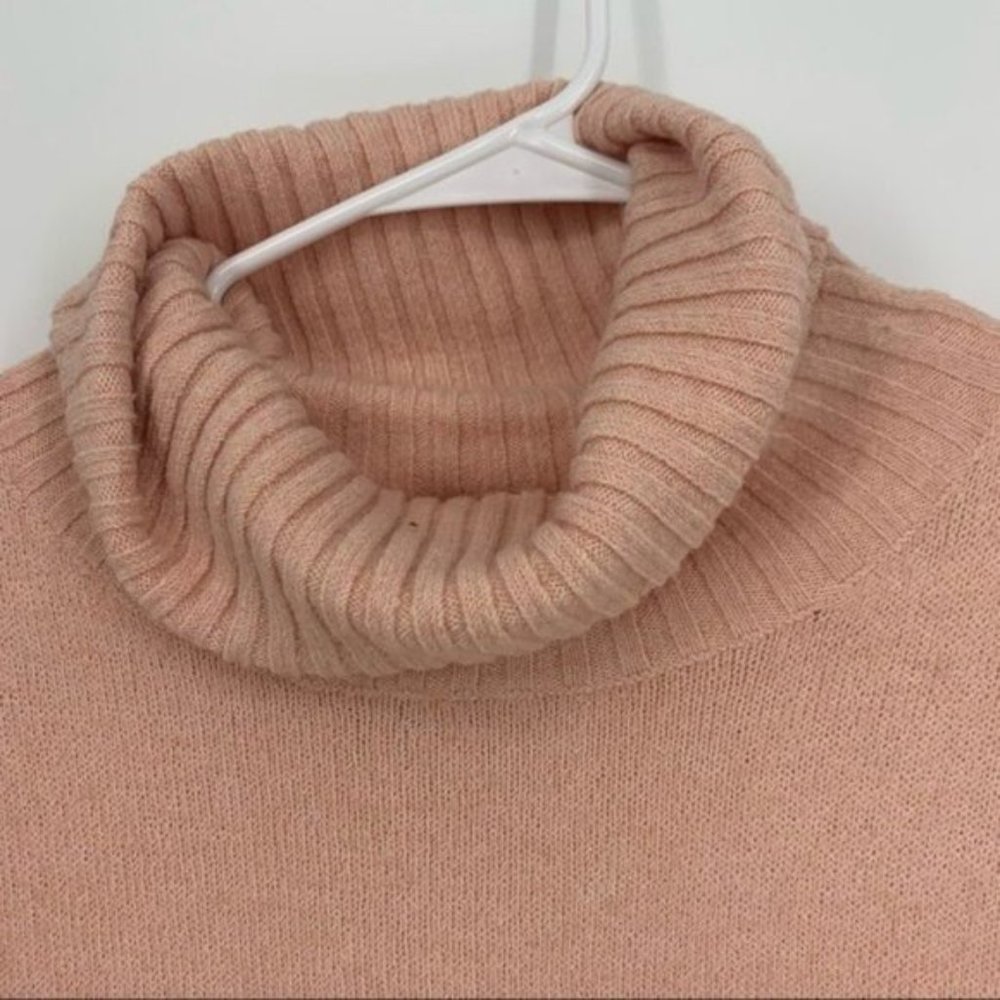 BP Pink Long Turtleneck Sweater Medium Pink - Picture 5 of 9